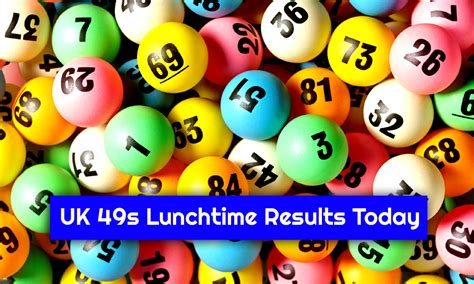 uk lunchtime lotto results|49s Lunchtime Results Today in United Kingdom .